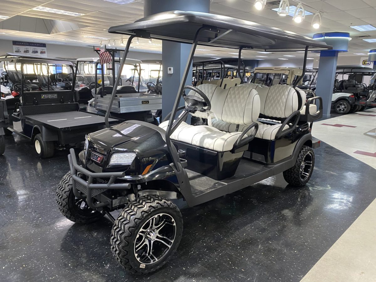 Club Car Onward 6 Passenger Lifted - Black | Golf Cars of Dallas